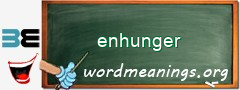 WordMeaning blackboard for enhunger